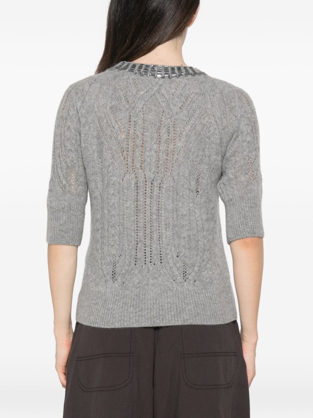 Ermanno Scervino Sweaters - GREY | 6684e7f3e506db90eb92623532abaa107d501cda