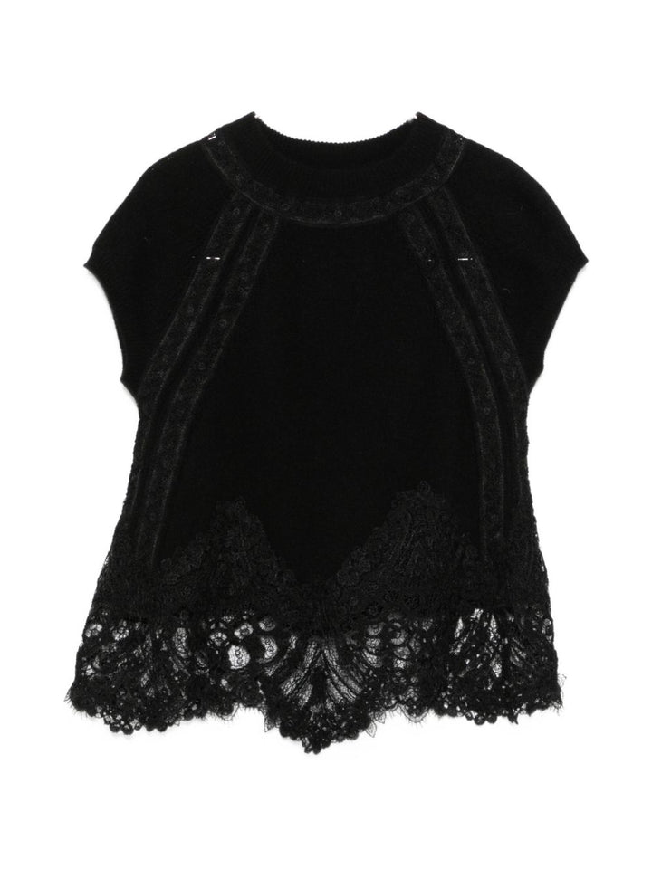 Ermanno Scervino Top - BLACK | 44780203a108d091fdb6353490378f098f4a60cc