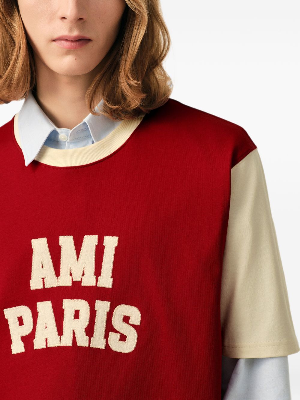Ami Paris T-shirts and Polos - RED | 6f318e7a283380be8c41a7195d5e39ed294e5636