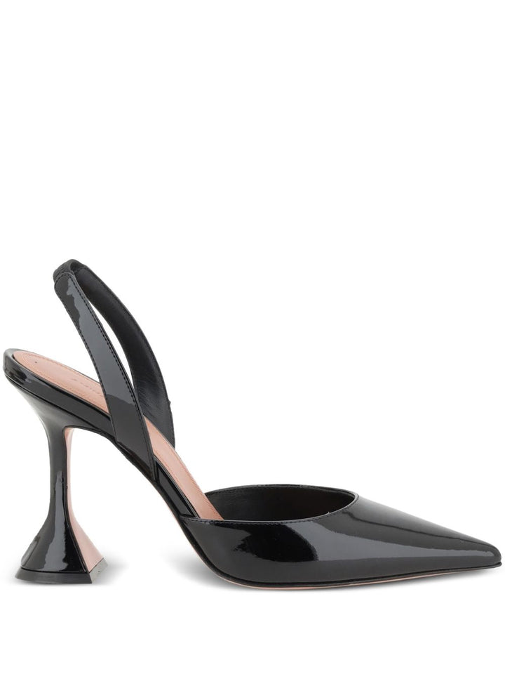Amina Muaddi With Heel - BLACK | 7ee05c0208386fb815bd2a54528dc6108f0ba25a