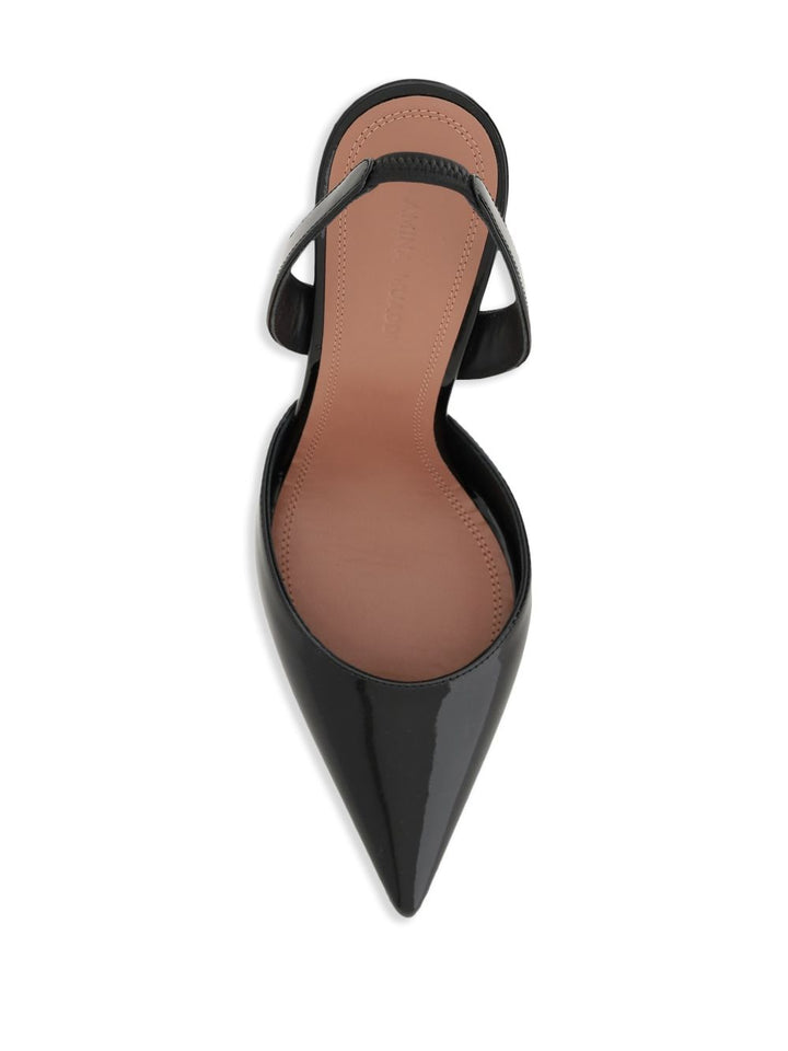 Amina Muaddi With Heel - BLACK | 5122e7acd4e3f955ebc557d8911067b021fbb9d4