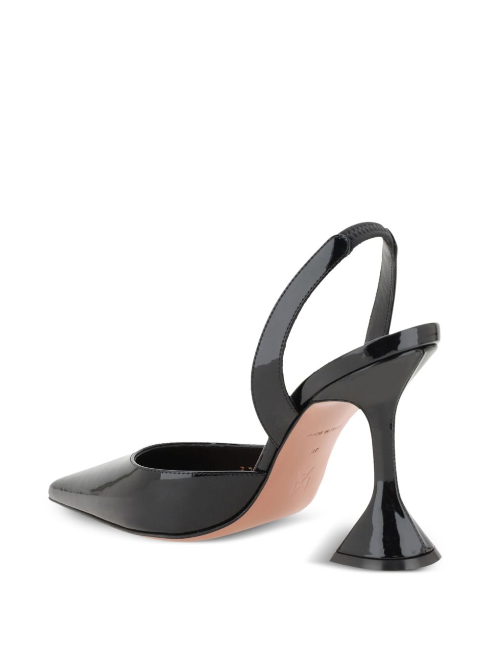 Amina Muaddi With Heel - BLACK | 8c1ff69e8e615a86f6c99ed893707402457b538e
