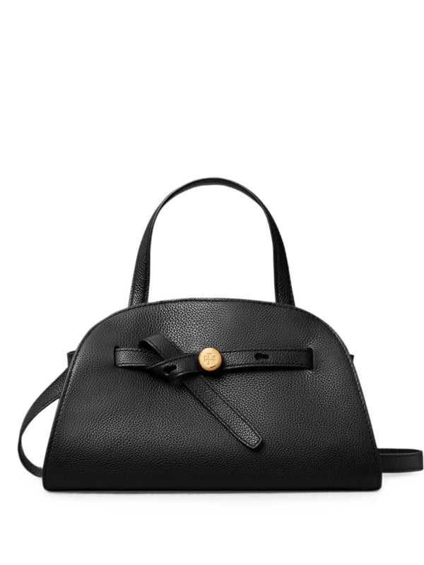 Romy Small Leather Boston Bag