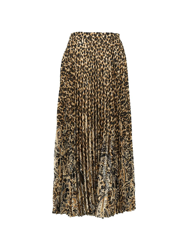 Printed Midi Skirt