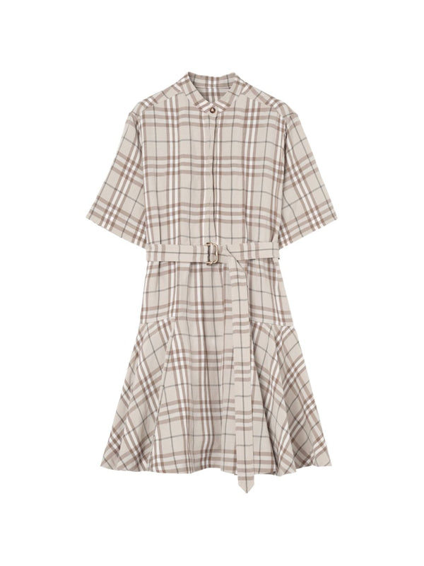 Linen Blend Short Dress
