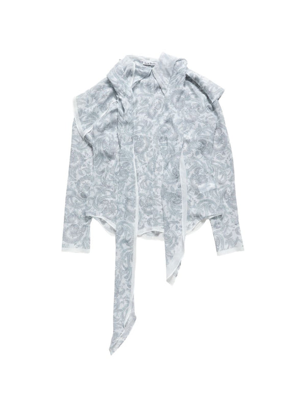 Paisley Print Silk Shirt