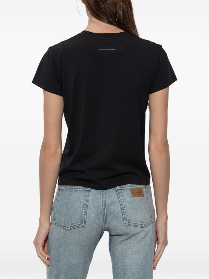 Mm6 Maison Margiela T-shirts and Polos - BLACK | abe03e2764bf6e12552a7c20185a00dc66596113
