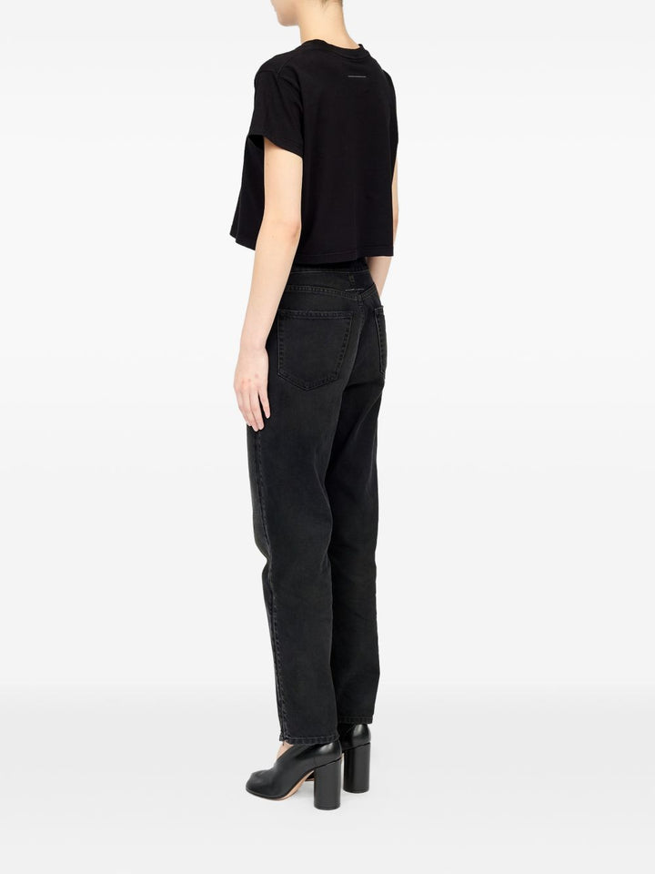 Mm6 Maison Margiela T-shirts and Polos - BLACK | 6cff67df18e91bb41e1b78c2e2074e5321da4399