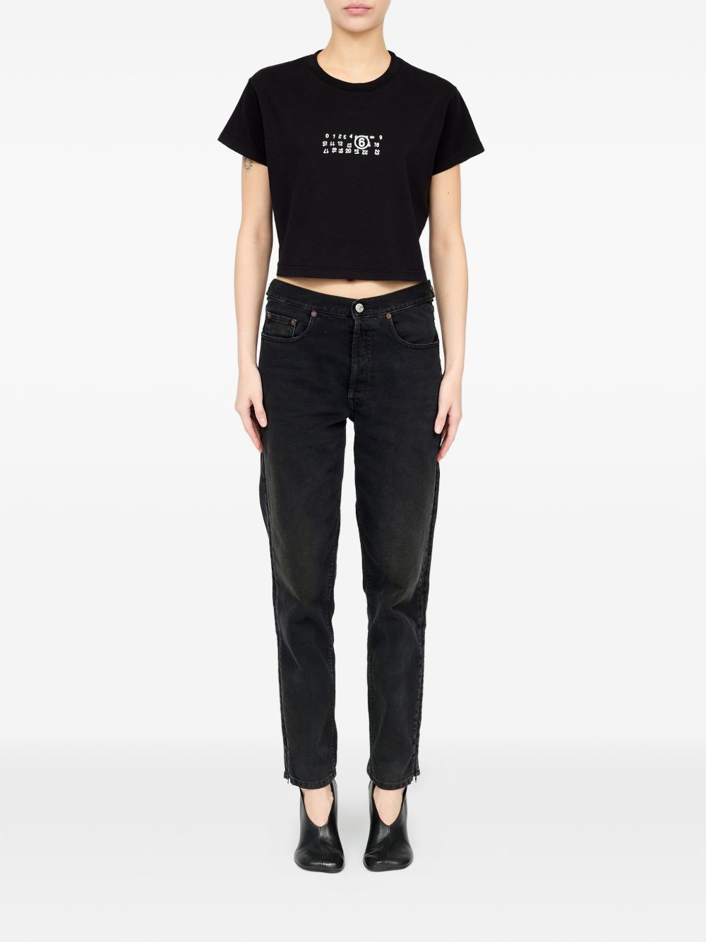 Mm6 Maison Margiela T-shirts and Polos - BLACK | c8033c4fac1ef3388c890ac6355b6173162e3509