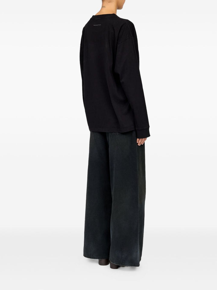 Mm6 Maison Margiela T-shirts and Polos - BLACK | c28c8a45c2e9a99a1ab465a7c2a6db6772b2dd4a