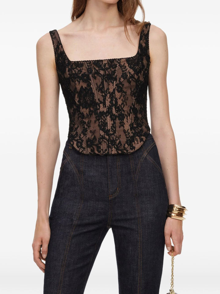 Self-Portrait Top - BLACK | bf57947de764ef55af74922f30676589ef38197a