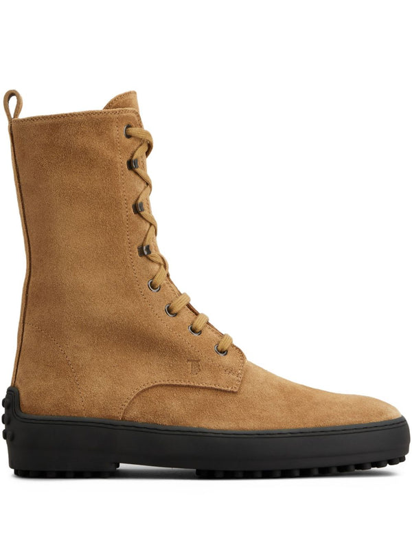 Gommino Leather Laced Boots