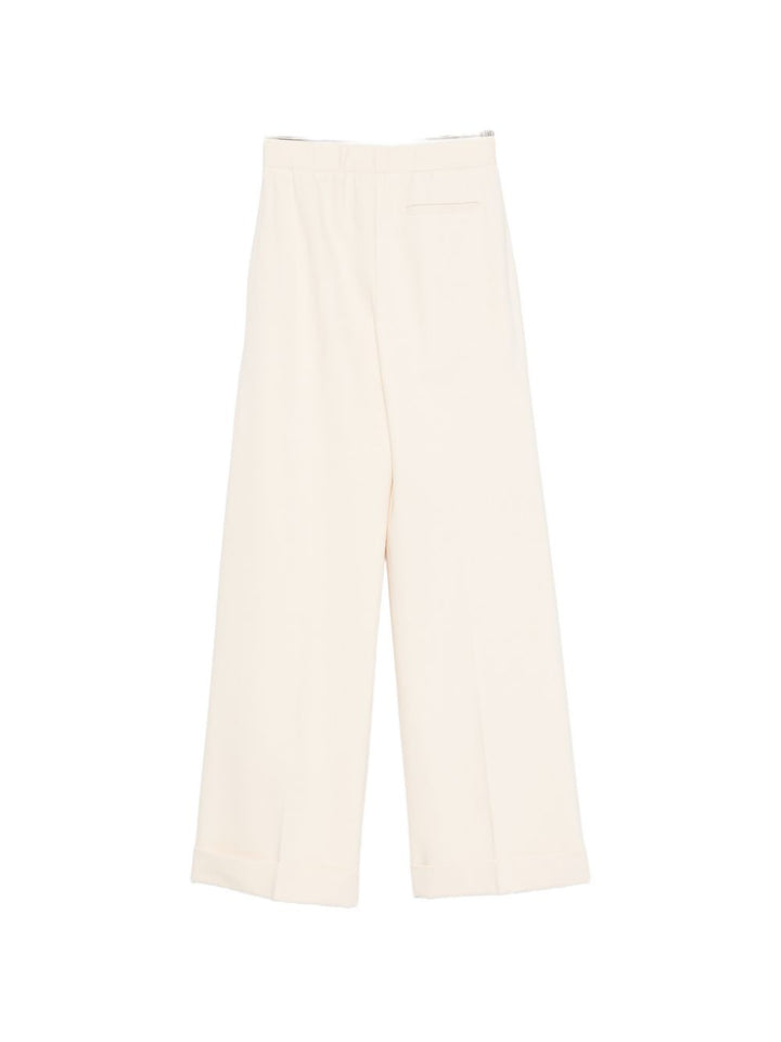 Semicouture Trousers - WHITE | 7a3d3e06966533369f1f440dd6da08c5b5efc9b4