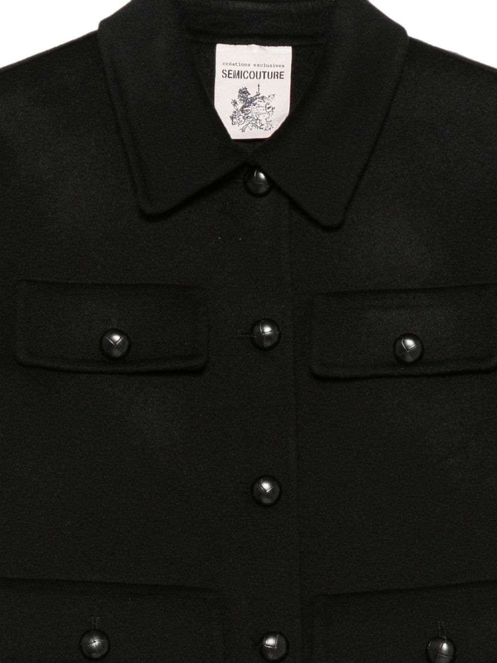 Semicouture Jackets - BLACK | 710d18ffbe032945748bb7ab897da9d0975c6158