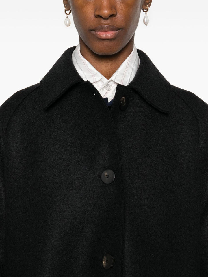 Harris Wharf London Coats - BLACK | 4cea950ee1d512585547c022d2b9fa4b64b8bf72