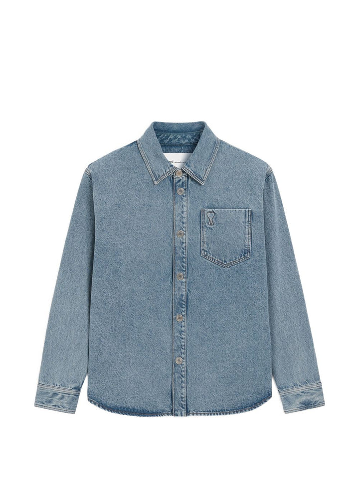 Ami Paris Shirts - BLUE | 9305cc20a1215c3112ae330755b8ddac1dabb556