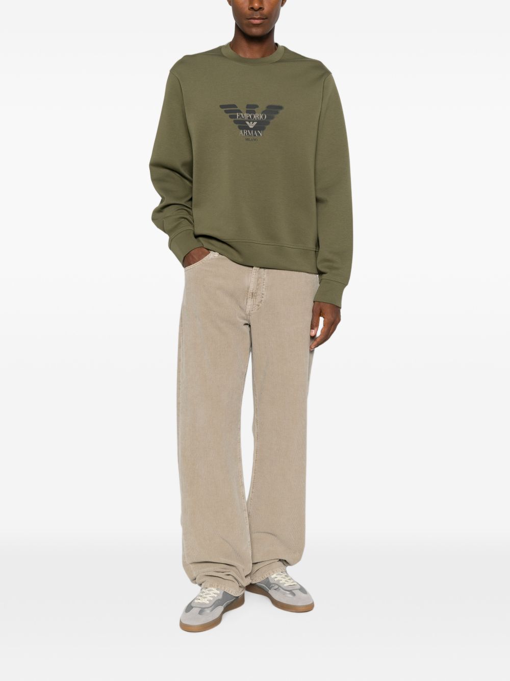 Emporio Armani Sweaters - GREEN | cb373e3fabe7bf473601bd06e79408a2f9db7483