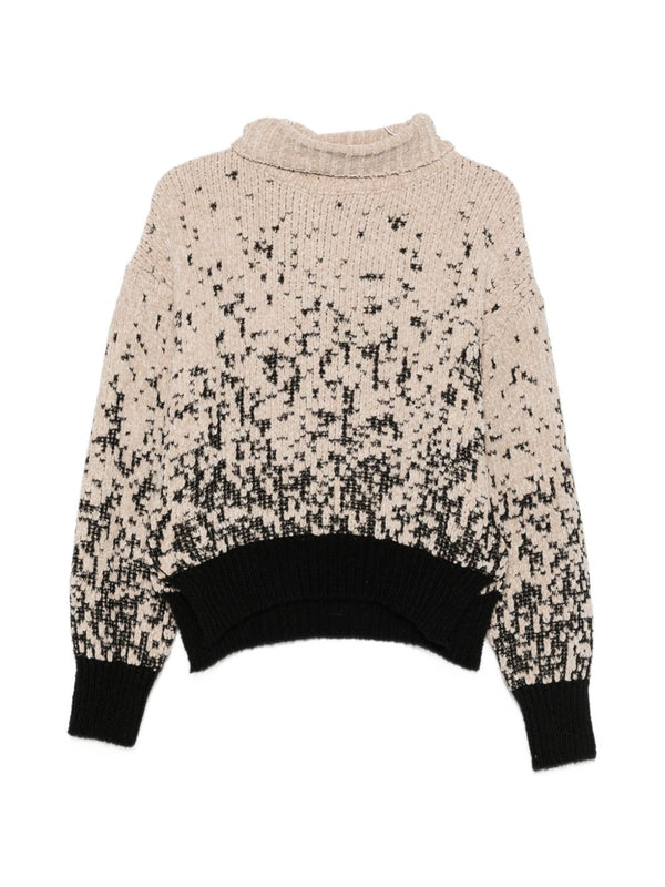 Chenille Turtle-Neck Sweater