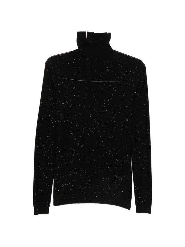 Rollkragenpullover aus Wolle