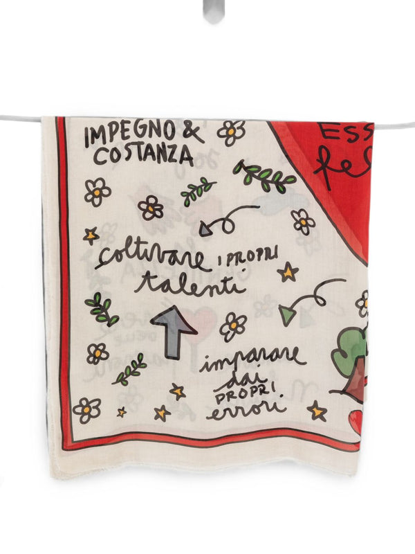 Estola estampada "To Be Happy"