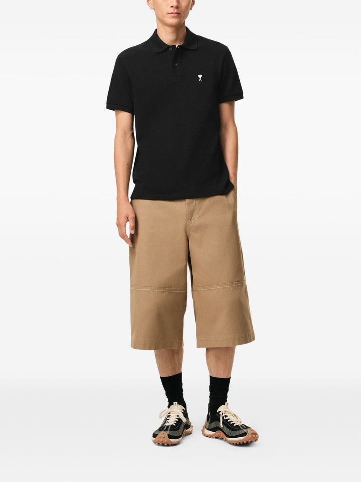 Ami Paris T-shirts and Polos - BLACK | f345be5ba6f17720fe9da26b3595c581573fba28