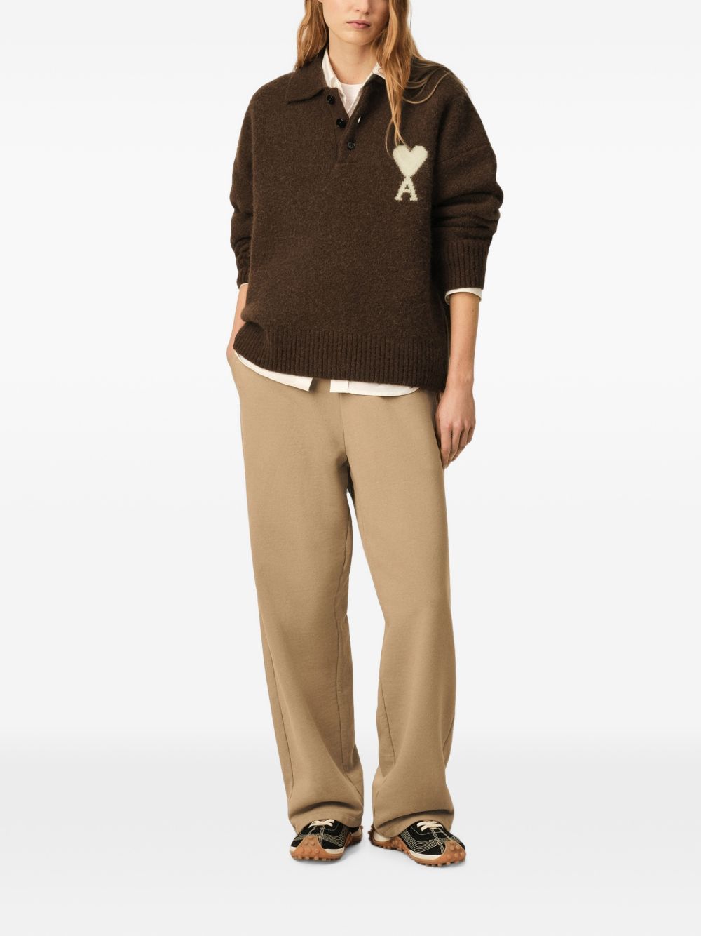 Ami Paris T-shirts and Polos - BROWN | 35d6df1898ab94d2bd7fcdd84563514a27f5f3e1