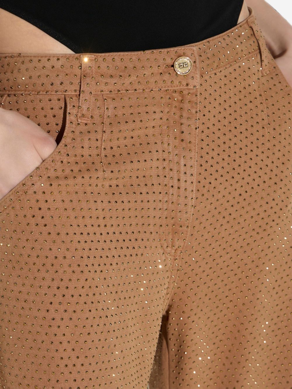 Elisabetta Franchi Trousers - BROWN | 4f1220d837c7480299321dcc4baaeec3e7a559a9