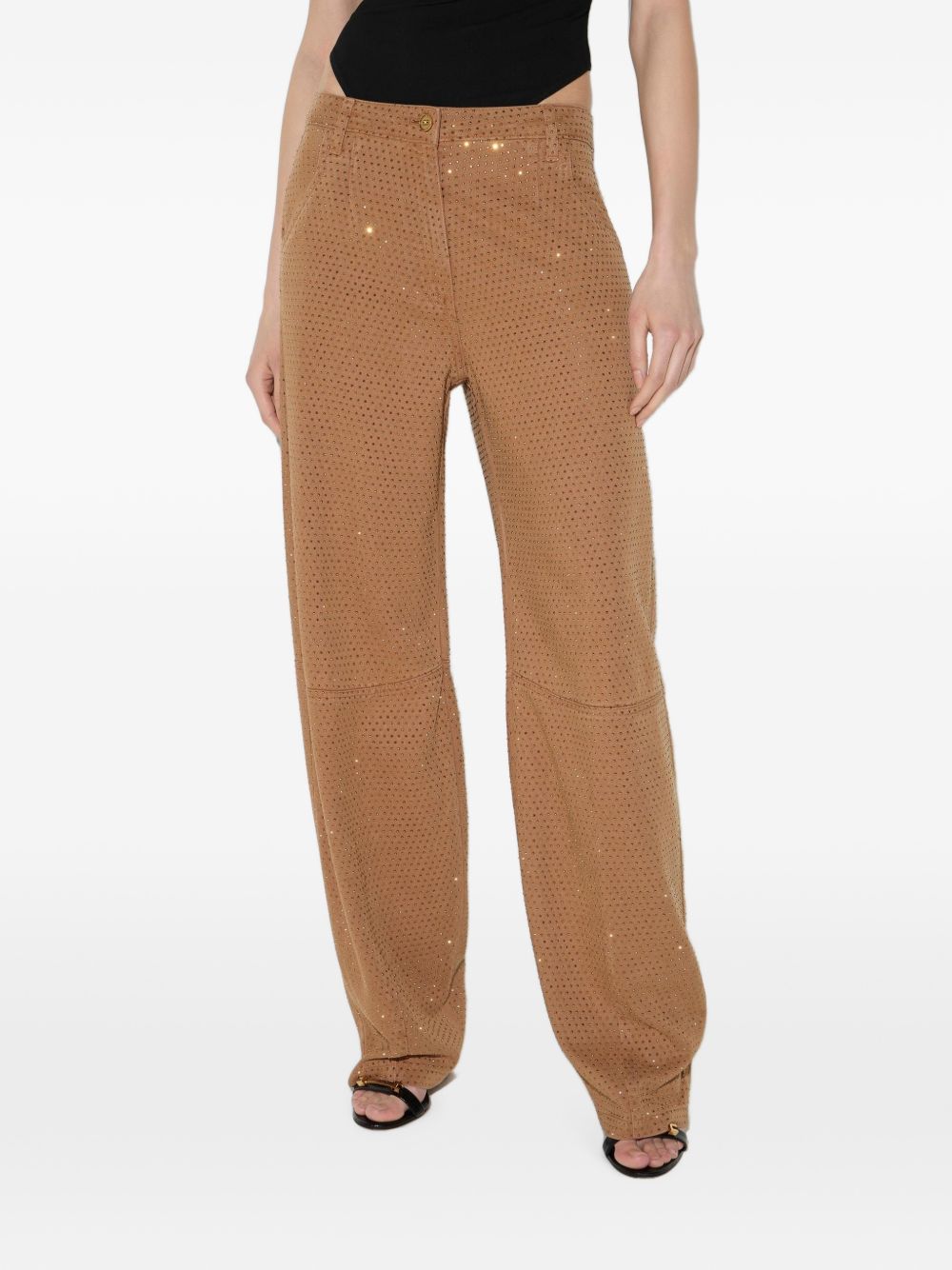 Elisabetta Franchi Trousers - BROWN | 8b5fd451339b2a90b7841bee9368e68737bab0ad