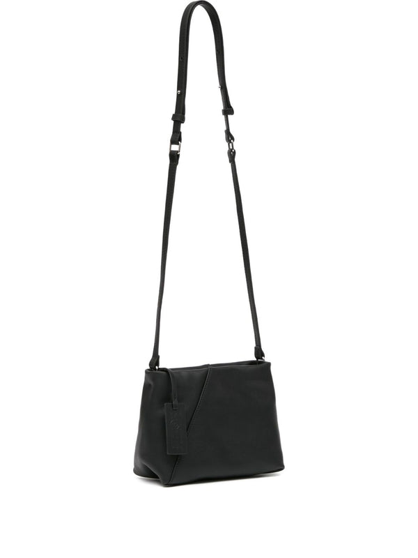 Folded Leather Crossbody Bag