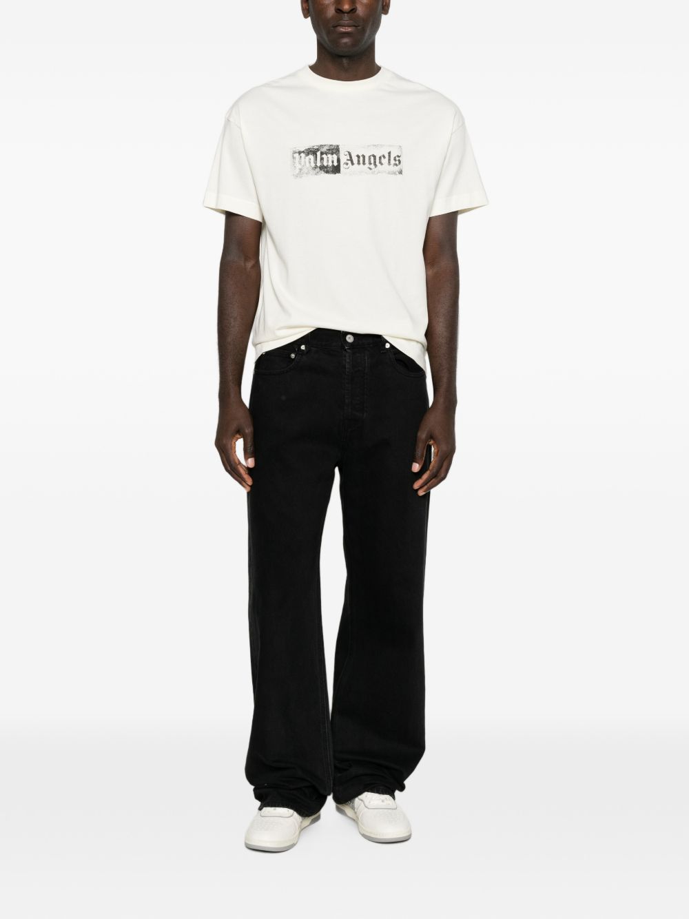 Palm Angels T-shirts and Polos - WHITE | 76caee13956e2d779d5d7e67fefc634b150844f8