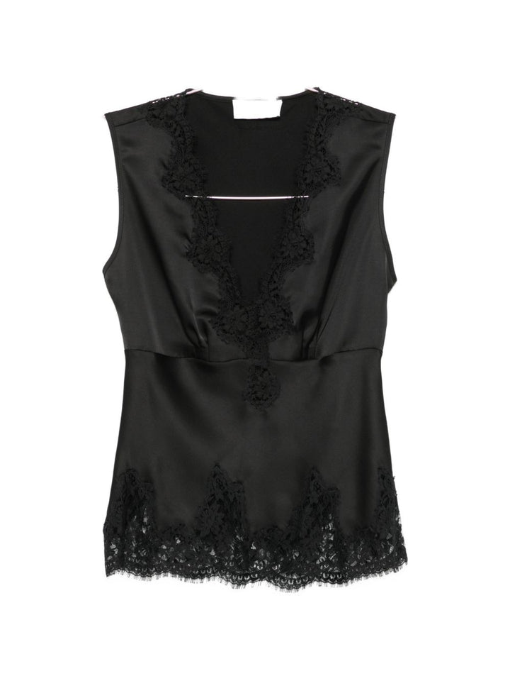 Ermanno Firenze Top - BLACK | 92a2b8cb48714b4c8a8d492e4192bc6883d4fbd5