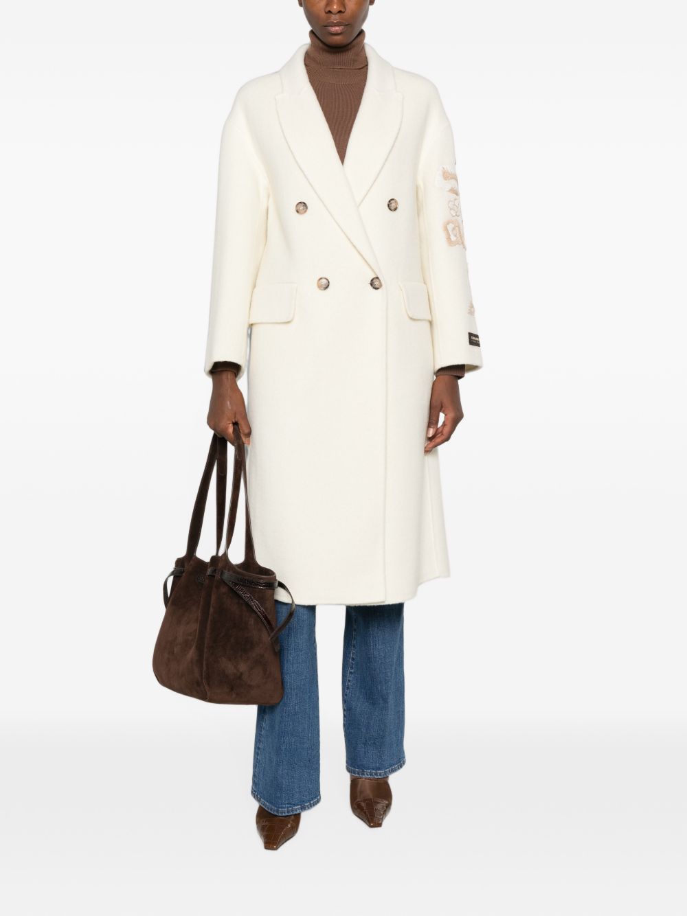 Ermanno Firenze Coats - WHITE | b03f8c6b5e494734048dc0562338eb0c7145ed9a