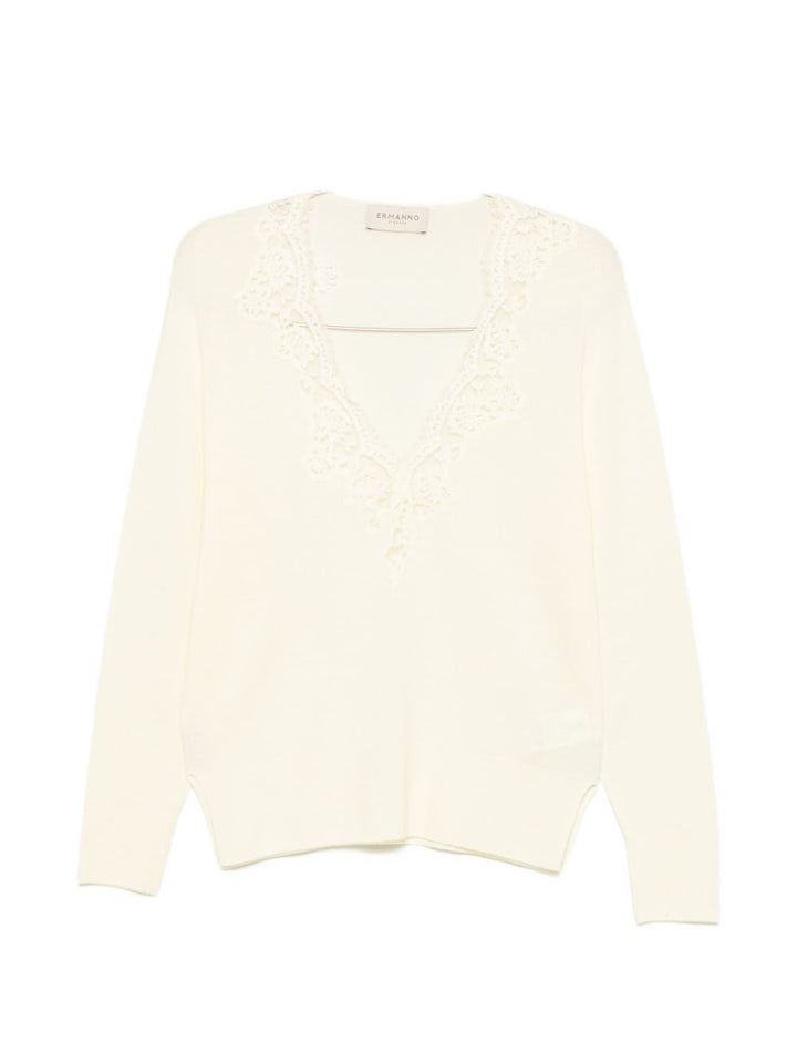 Ermanno Firenze Sweaters - WHITE | ed805248c901c631a26c5c8db928223bf6f611bb