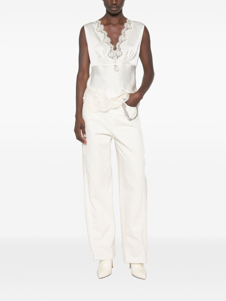 Ermanno Firenze Top - WHITE | 9e3d770f0d83ac4e9d764e9a28b14ebab86ba1c8