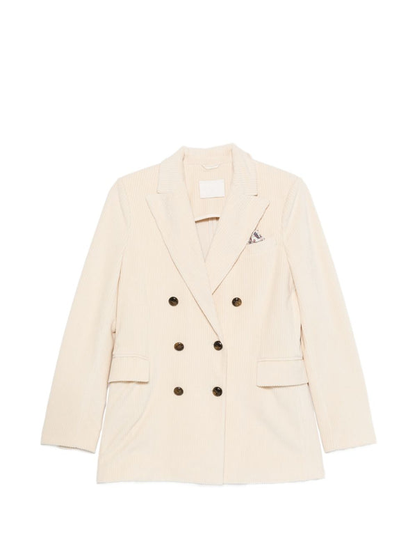 Cotton Double-Breasted Jacket