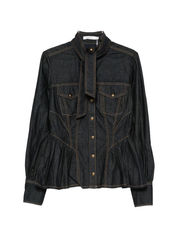 Camisa vaquera de algodón