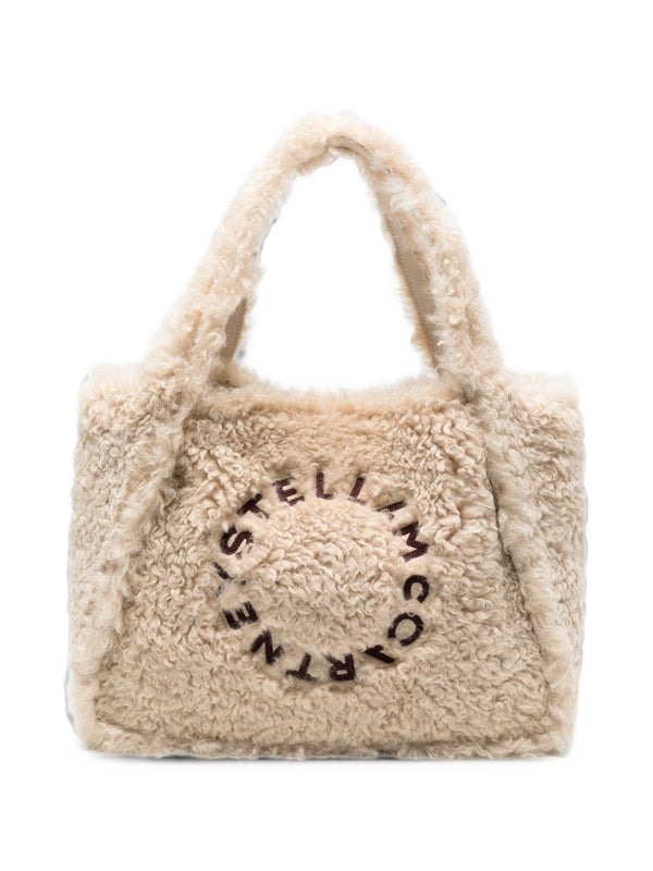 Bolso tote de pelo sintético con logo Stella