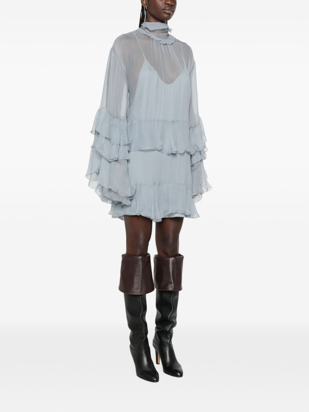 Chloè Dresses - GREY | 18c981ab2fc5bc14a7f0793fa6ead5cb41c3b3be