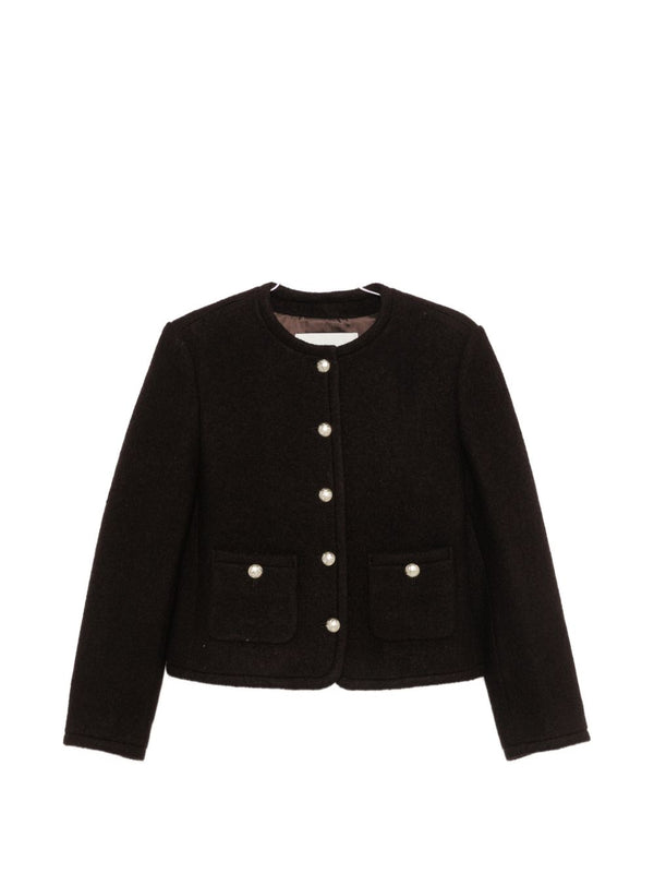Jacke aus Tweed Wolle