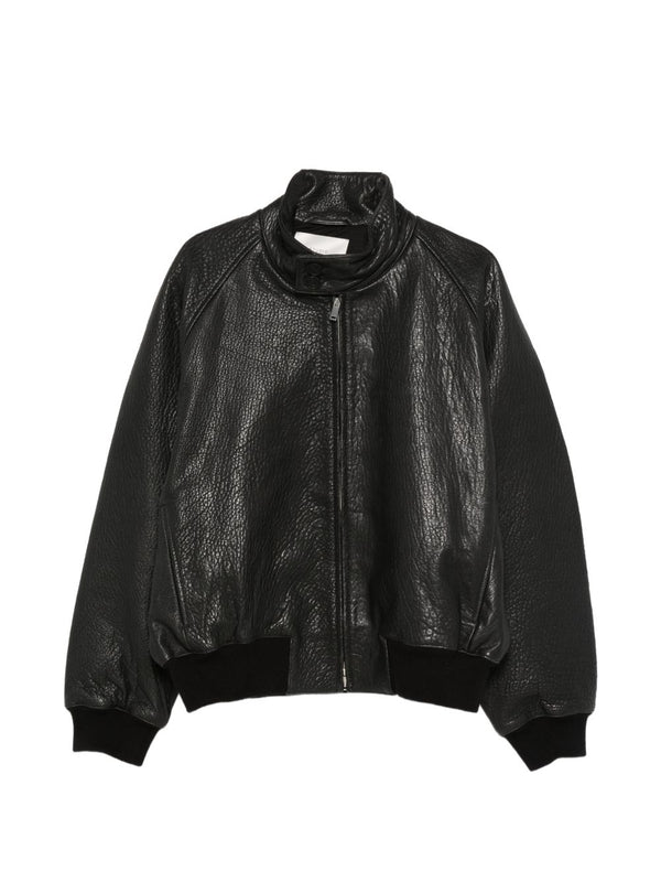 Leather Bomber Jacket