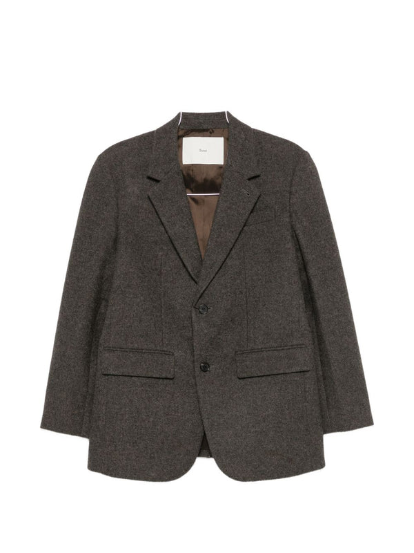 Einreihiger Blazer aus Wolle