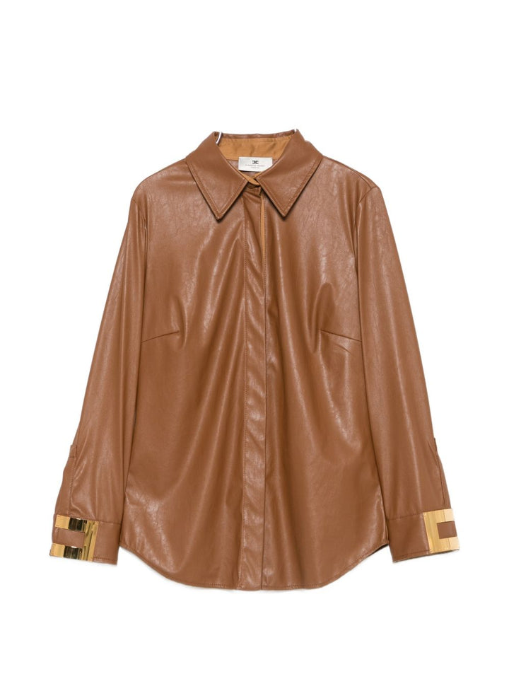 Elisabetta Franchi Shirts - BROWN | a2f0f77cc48af17149271f87447f11a82aa71c73