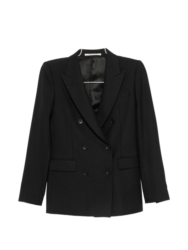 Double-Breasted Wool Blend Suit