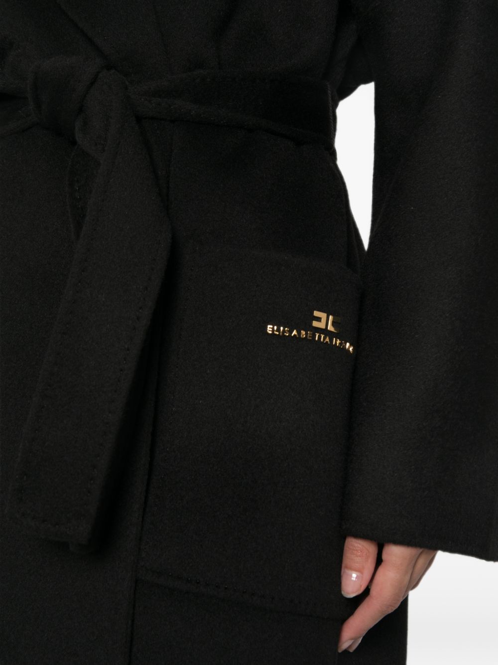 Elisabetta Franchi Coats - BLACK | 41513e203165eb42648c53a124ff5a1bd522fe97