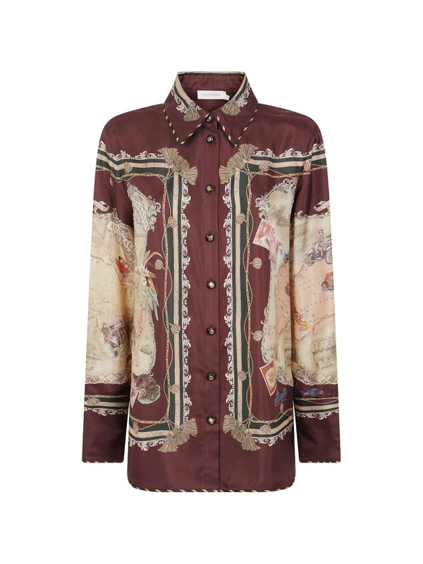 Valiant Printed Silk Shirt