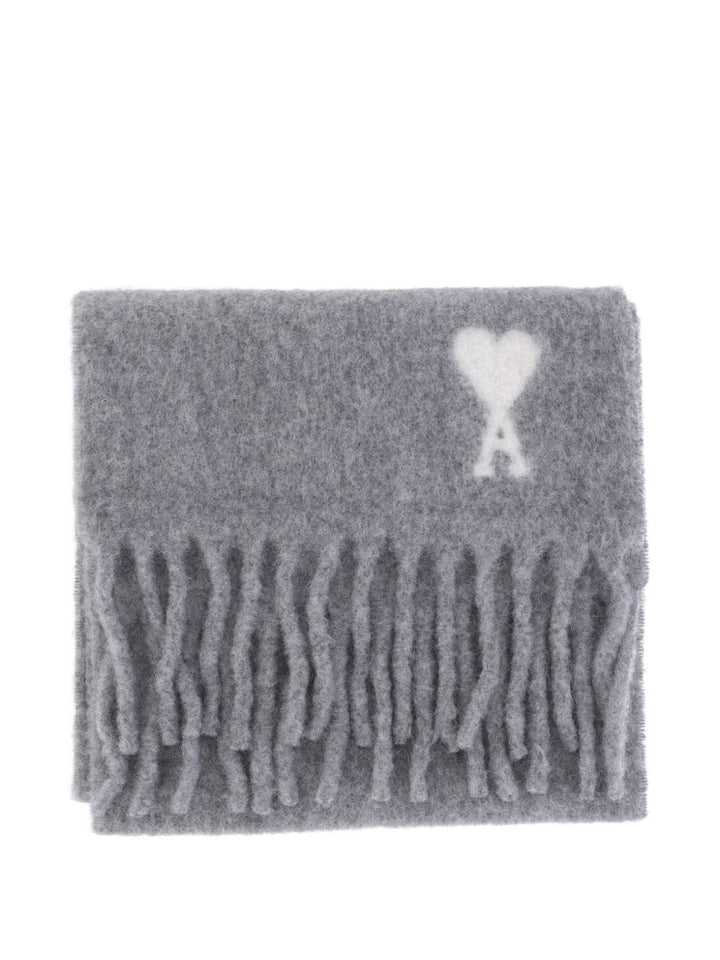 Ami Paris Scarfs - GREY | 96080b64c4959195ac0650278a8f928cb23bba25