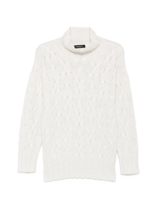 Maglione Dolcevita In Misto Lana