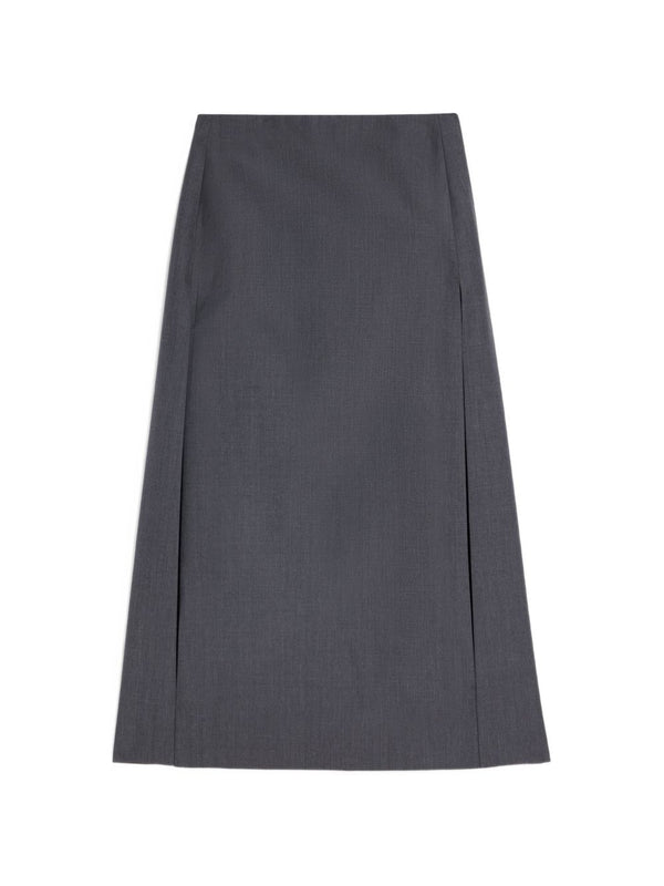 Wool Long Skirt