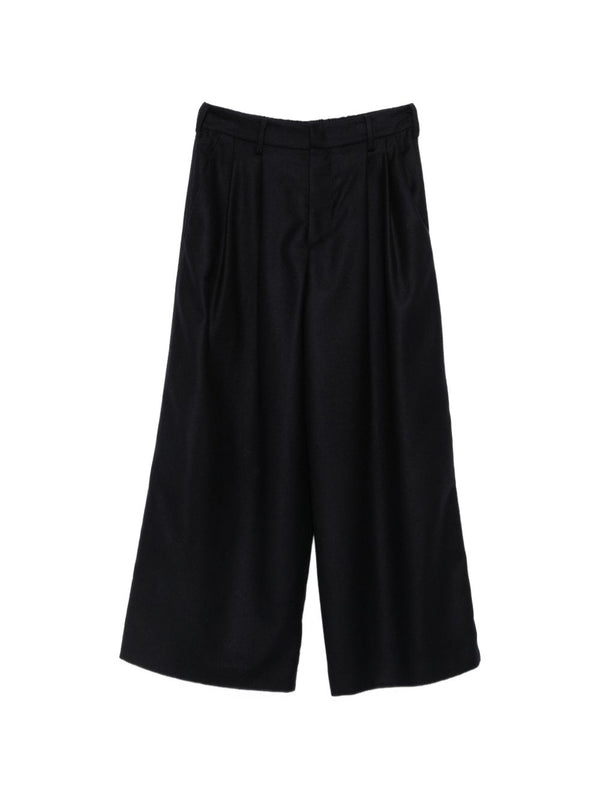 Wool Wide-Leg Trousers