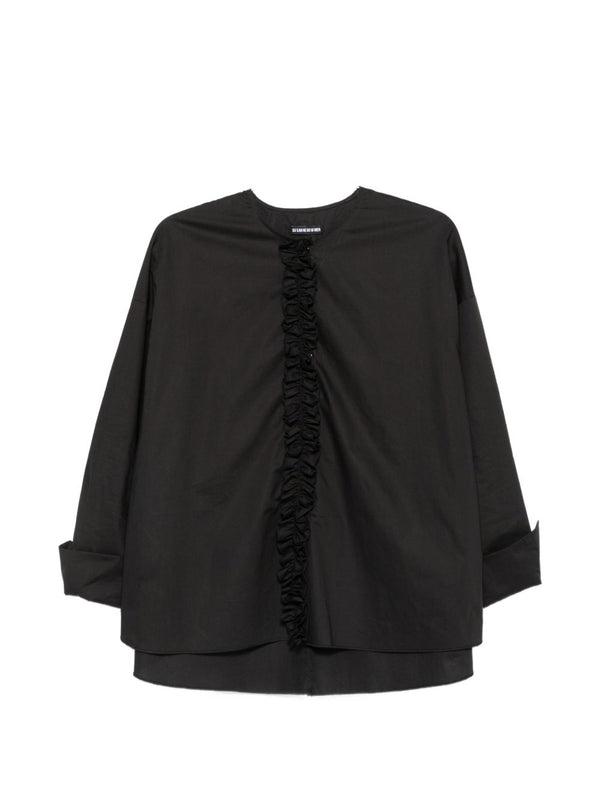 Ruffled Cotton Blouse